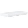 vidaXL Lit Viana avec matelas blanc 100x200 cm similicuir