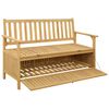 vidaXL Banc de rangement avec stockage avec porte Acacia massif