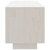 vidaXL Meuble TV Blanc 110x30x33,5 cm Bois de pin massif