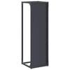 vidaXL Portant de bois chauffage anthracite 25x25x80 cm