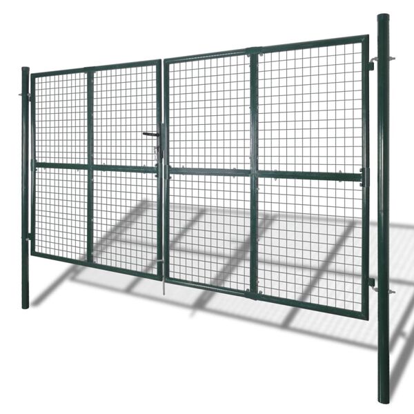 vidaXL Grille de cl&ocirc;ture/porte de jardin en filet 300x175 cm