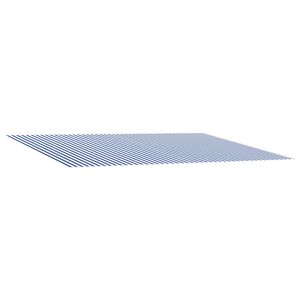 vidaXL Toile de rechange pour auvent Bleu et Blanc 450 &times; 300 cm