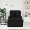 vidaXL Chaise lounge avec jupe Noir 91 x 157 x 91 cm tissu