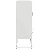 vidaXL Buffet haut blanc 68x39x111,5 cm acier