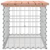 vidaXL Banc de jardin design gabion 63x44x42 cm bois massif de douglas