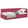 vidaXL Cadre de lit d'angle Bordeaux 100 cm x 200 cm Velours