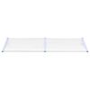 vidaXL Auvent de porte Gris et transparent 239x90 cm Polycarbonate