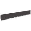 vidaXL Bordure de Pelouse 20 pcs 103 x 15 cm Acier Noir