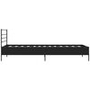 vidaXL Cadre de lit sans matelas noir 75x190 cm
