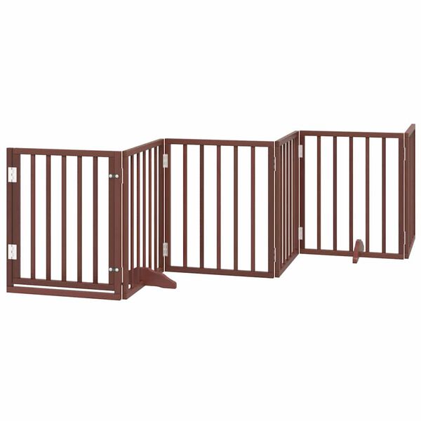 vidaXL Barri&egrave;re pour chien porte pliable 12 panneaux bois de peuplier