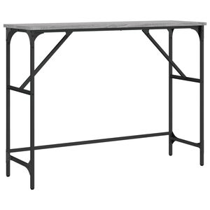 vidaXL Table console sonoma gris 100x32x75 cm bois d'ing&eacute;nierie