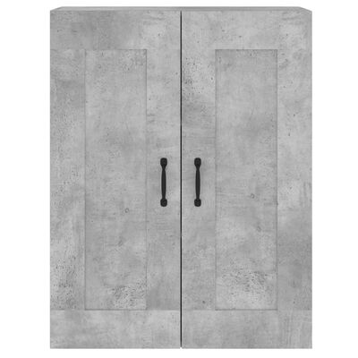 vidaXL Armoires murales 2 pcs gris béton bois d'ingénierie