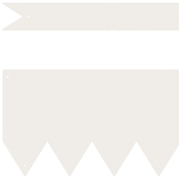 vidaXL Bordure de Pelouse 50 pcs Blanc 100 x 0.05 x 20 cm