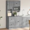 vidaXL Armoire de cuisine sonoma gris 95x50x180 cm bois d&rsquo;ing&eacute;nierie