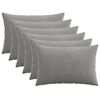 vidaXL Housse de coussin 6 pcs HEERLEN Gris clair 50 x 75 cm