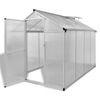 vidaXL Serre renforc&eacute;e en aluminium avec cadre de base 4,6 m&sup2;