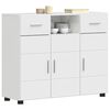 vidaXL Cabinet en Bois avec tiroir Blanc brillant 88,5 x 30,5 x 73 cm