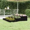 vidaXL Jardini&egrave;re Noir 107x107x27 cm Bois massif de pin