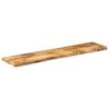 vidaXL Dessus de table 140x20x3,8cm bord vif bois massif manguier brut