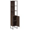 vidaXL Armoire de bain ch&ecirc;ne marron 33x33x185,5 cm bois d'ing&eacute;nierie