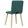 vidaXL Chaises &agrave; manger lot de 6 vert fonc&eacute; tissu