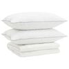 vidaXL Ensemble de couette 90 % en duvet d&rsquo;oie FULDA 3 pc 200 x 220 cm