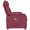 vidaXL Fauteuil de massage Rouge bordeaux Tissu