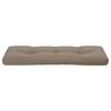 vidaXL Coussin de palette taupe 120x40x12 cm tissu