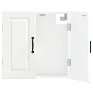 vidaXL Cabinet pour cible UTRECHT Blanc brillant 52,5 x 10,5 x 53,5 cm