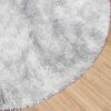 vidaXL Tapis shaggy &agrave; poils longs NAVARRA gris argent&eacute; 120x120 cm
