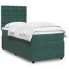 vidaXL Sommier &agrave; lattes de lit avec matelas Vert fonc&eacute; 100x200 cm