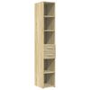 vidaXL Buffet haut ch&ecirc;ne sonoma 30x42,5x185 cm bois d'ing&eacute;nierie