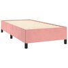 vidaXL Sommier &agrave; lattes de lit avec matelas Rose 90x200 cm Velours