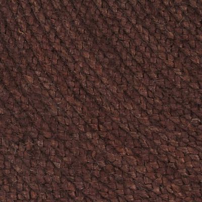 vidaXL Tapis fait à la main Jute Rond 180 cm marron