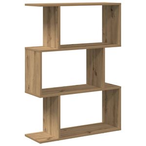 vidaXL &Eacute;tag&egrave;re s&eacute;paratrice de pi&egrave;ce &agrave; 3 niveaux ch&ecirc;ne artisanal