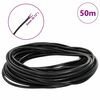 vidaXL Corde en Cuir Noir &Oslash;3 mm x 50 m Cuir