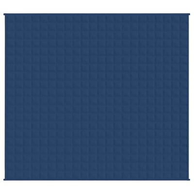 vidaXL Couverture lestée Bleu 220x235 cm 15 kg Tissu