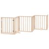 vidaXL Barri&egrave;re pour chien porte pliable 12 panneaux bois de peuplier