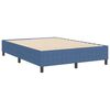 vidaXL Cadre de lit plateforme Bleu 140 x 190 cm tissu