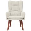 vidaXL fauteuil Cr&egrave;me 63 x 67 x 94 cm Velours