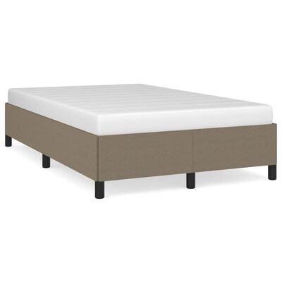 vidaXL Cadre de lit sans matelas taupe 120x200 cm tissu