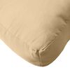 vidaXL Coussin de palette beige mélangé 60x60x9,5 cm tissu