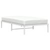 vidaXL Cadre de lit m&eacute;tal sans matelas blanc 100x190 cm