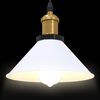 vidaXL Lampe suspendue réglable hauteur E27 blanc brillant Ø22cm métal