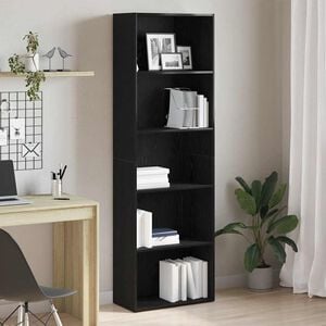 vidaXL Biblioth&egrave;que ch&ecirc;ne noir 60x30x189 cm bois d'ing&eacute;nierie