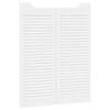 vidaXL Portes battantes 2 pc 100 x 40 cm Bois de pin massif Blanc