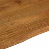 vidaXL Dessus de table 100x80x2,5 cm bord vivant bois massif manguier