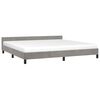 vidaXL Cadre de lit sans matelas gris clair 200x200 cm velours
