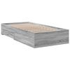 vidaXL Cadre de lit avec tiroirs sans matelas sonoma gris 90x190 cm
