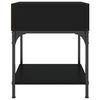 vidaXL Tables de chevet 2 pcs noir 40x41x50 cm bois d&rsquo;ing&eacute;nierie